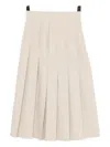 To B. By Agnès B. Pleated Skirt In Animal Print