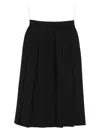 To B. By Agnès B. Pleated Skirt In Black