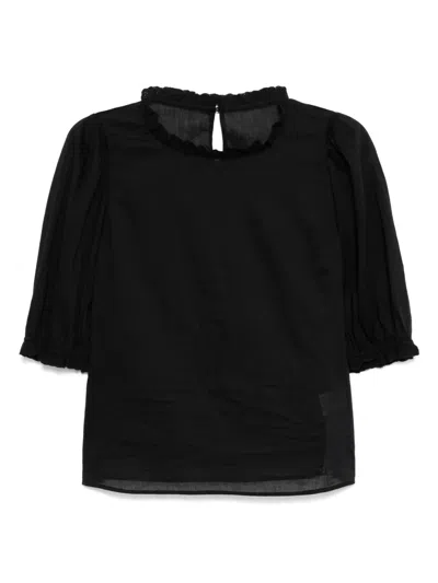 To B. By Agnès B. Scalloped Lace Blouse
