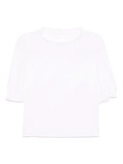 To B. By Agnès B. Scalloped Lace Blouse