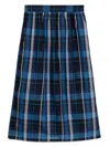 To B. By Agnès B. Sheer Checked Skirt