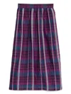 To B. By Agnès B. Sheer Checked Skirt