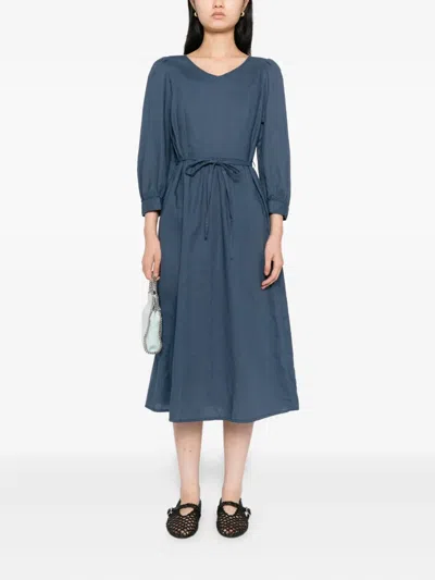 To B. By Agnès B. V-neck Dress In Blue