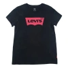 To Be Defined Levis Basic Red Logo Short Sleeve Black