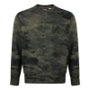 To Be Defined Levis Crew Neck Knitted Casual Pullover Men's Camouflage