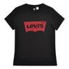 To Be Defined Levis Logo Printing Round Neck Short Sleeve Black T-shirt