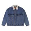 To Be Defined Levis Single-breasted Denim Jacket Blue