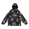To Be Defined Men's Levis Flowers Printing Hooded Jacket Black