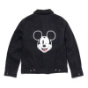 To Be Defined Men's Levis X Mickey Crossover Mickey Mouse Series Lamb's Wool Denim Jacket Black