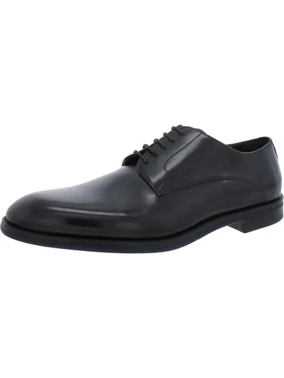 To Boot New York Amedeo Mens Leather Cap Toe Oxfords In Black