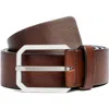 To Boot New York Brown Leather Belt In Brown