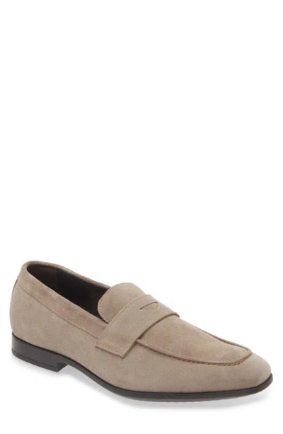 To Boot New York Chambers Apron Toe Suede Loafer In Suede Taupe