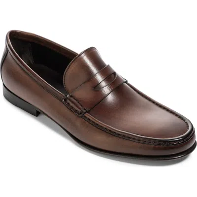 To Boot New York Clapton Penny Loafer In Burnished Brown