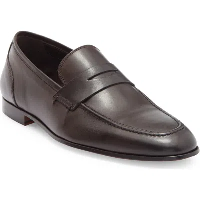 To Boot New York Deville Leather Penny Loafer In Brown