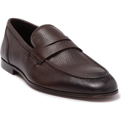 To Boot New York Deville Leather Penny Loafer In Brown