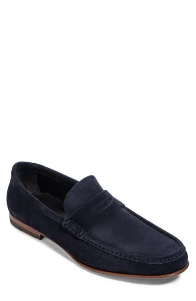 To Boot New York Dylan Suede Penny Loafer In Blue