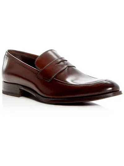 To Boot New York Francis Mens Leather Loafers In Brown