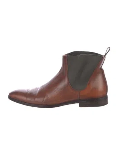 Pre-owned To Boot New York Leather Chelsea Boots In Brown