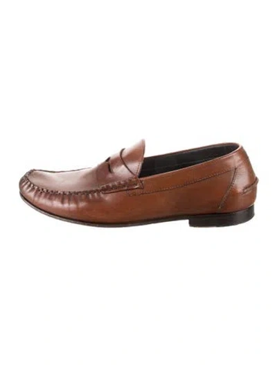 Pre-owned To Boot New York Leather Dress Loafers In Brown