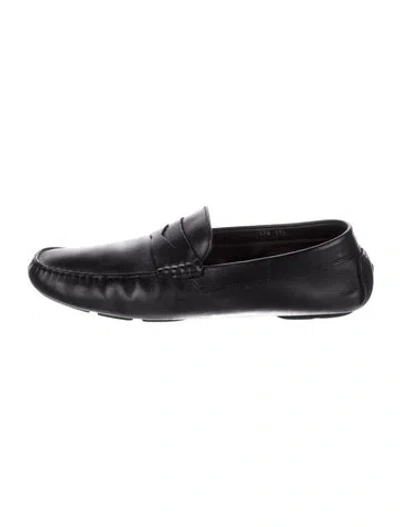 Pre-owned To Boot New York Leather Drivers In Black