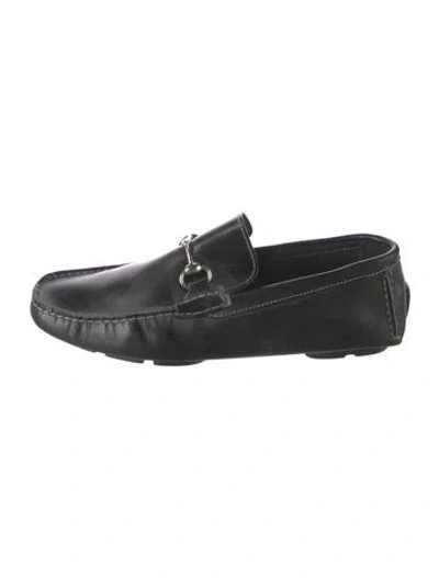 Pre-owned To Boot New York Leather Drivers In Black