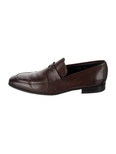 Pre-owned To Boot New York Leather Loafers In Brown