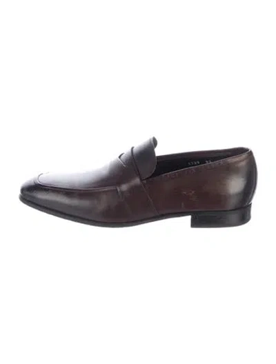 Pre-owned To Boot New York Leather Loafers In Brown