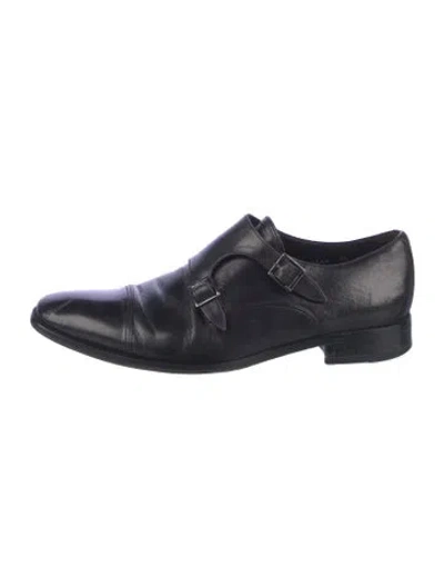 Pre-owned To Boot New York Leather Monk Straps In Blue