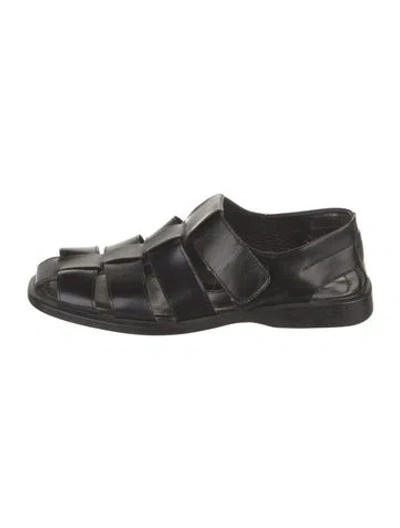 Pre-owned To Boot New York Leather Sandals In Black