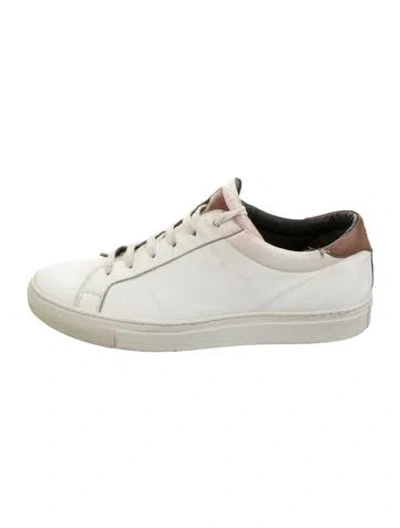 Pre-owned To Boot New York Leather Sneakers In Brown/neutrals