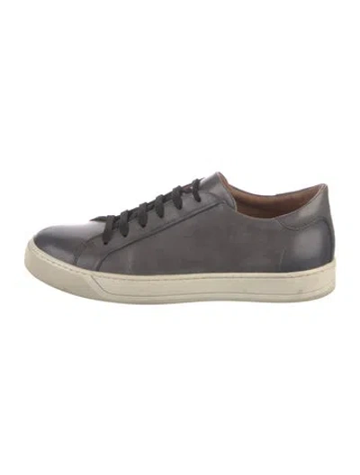 Pre-owned To Boot New York Leather Sneakers In Grey