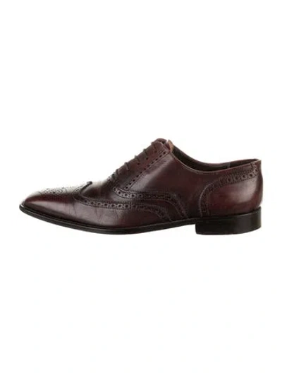 Pre-owned To Boot New York Leather Spectators In Brown
