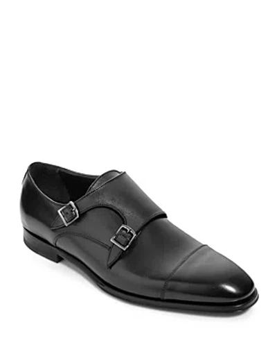 To Boot New York Men's Addison Double Buckle Monk Strap Shoes In Nero
