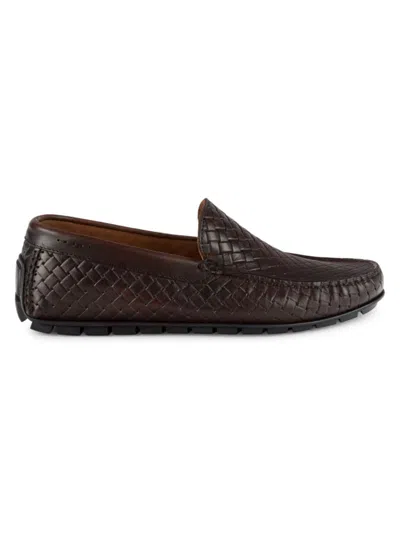 To Boot New York Men's Bahama Woven Leather Driving Loafers In Tmoro
