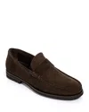 To Boot New York Belfast Lugged Penny Loafer In Brown Suede