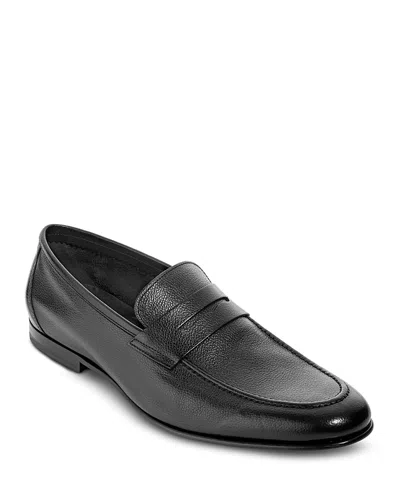 To Boot New York Men's Ravello Slip On Penny Loafers In Black Calf