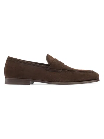To Boot New York Men's Ronny Suede Penny Loafers In Brown