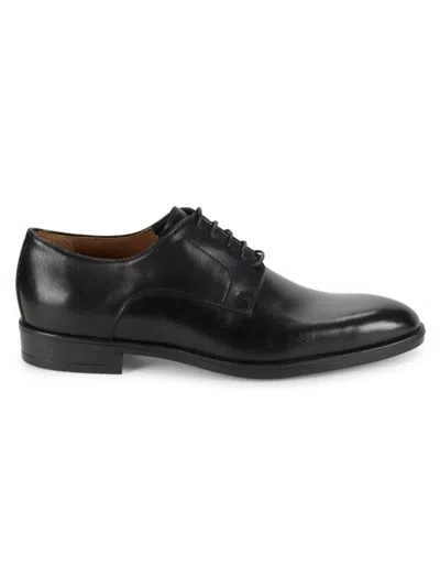 To Boot New York Men's Seth Almond Toe Leather Derbys In Nero