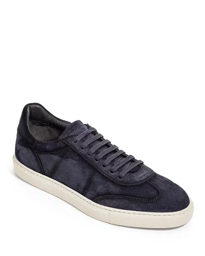 To Boot New York Men's Wilton Lace Up Suede Sneakers In Blue