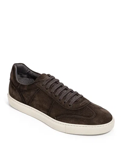 To Boot New York Men's Wilton Lace Up Suede Sneakers In Ebano