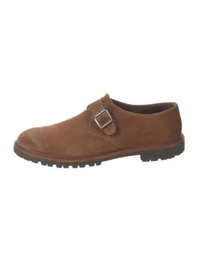 Pre-owned To Boot New York Suede Derby Shoes In Brown
