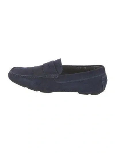 Pre-owned To Boot New York Suede Drivers In Blue