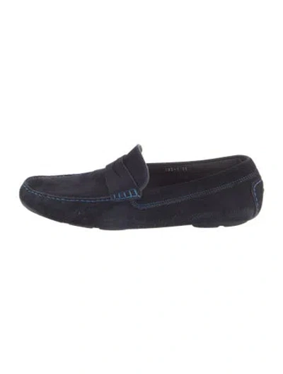 Pre-owned To Boot New York Suede Drivers In Blue