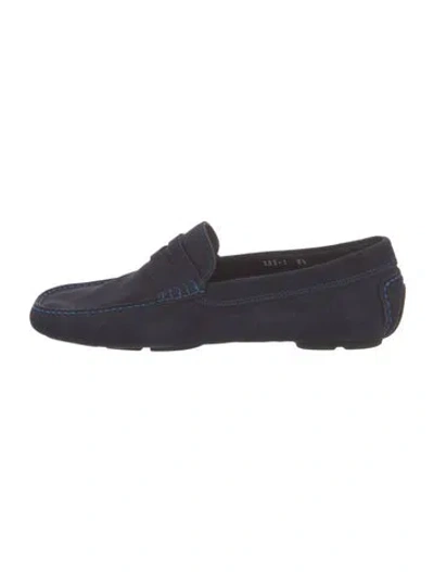 Pre-owned To Boot New York Suede Drivers In Blue