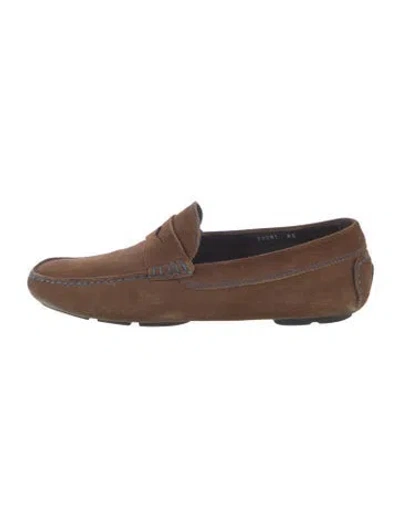 Pre-owned To Boot New York Suede Drivers In Brown
