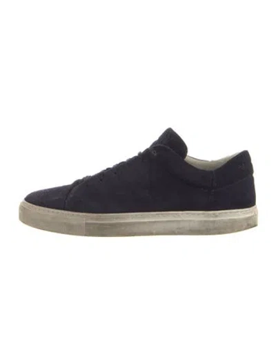 Pre-owned To Boot New York Suede Sneakers In Blue
