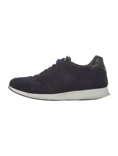 Pre-owned To Boot New York Suede Sneakers In Blue