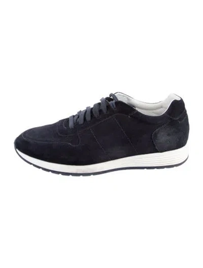 Pre-owned To Boot New York Suede Sneakers In Blue