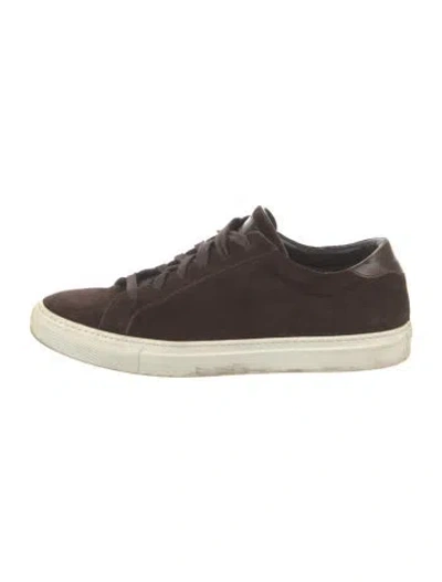 Pre-owned To Boot New York Suede Sneakers In Brown