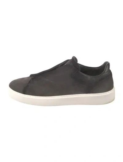 Pre-owned To Boot New York Suede Sneakers In Gray